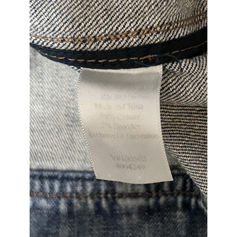 Coldwater Creek 16 Distressed Embroidered Denim Jacket Blue Sequin Boho Trucker - Picture 4 of 15